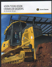 John Deere 450K, 550K and 650K Crawler Dozers Brochure Leaflet