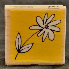 Vap! Scrap Ellen Vener Village Arts Press Flower Floral Rubber Stamp