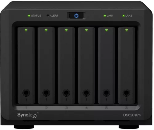 Serveur NAS Synology DiskStation DS620SLIM / LAN / USB / Boîtier Vide / 6Fois2.5