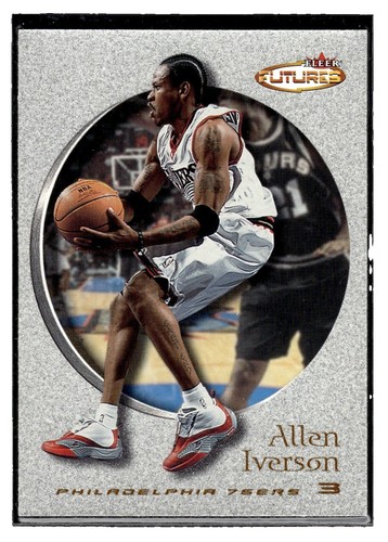 2000-01 Fleer Autographics ALLEN IVERSON Auto Signature Card HOF