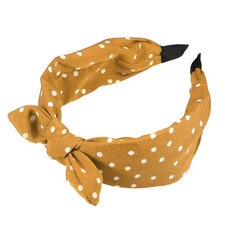 Bowknot Headband with Bunny Ears Hairband for Women 2.17 Inch Wide