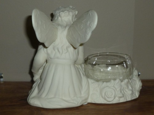 PartyLite Ariana Tealight Candle Holder Ivory Bisque Porcelain ~ Pre-Owned - Picture 4 of 9