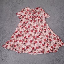 ASTR The Label Dress Womens Large Floral V Neck Sundress Multicolor