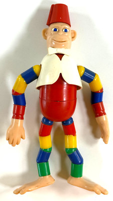 vtg 1950s England J&L Merit Circus Monkey Toy Figure in Fez