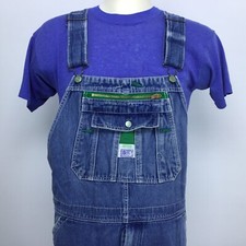 Liberty Mens Sz 41X24.5 READ Bib Overalls Blue Jean Denim Carpenter Farmer