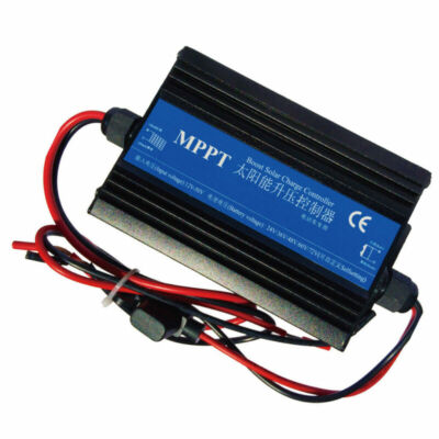 4LED 24-72V MPPT Boost Solar Panel Battery Regulator Charge Controller