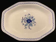 Adams BALTIC Blue Rimmed Serving Vegetable Oc...