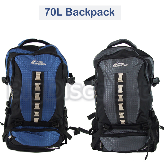 70L Large Backpack Hiking Rucksack Camping Bag Travel Luggage