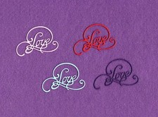 LOVE die cuts scrapbook cards