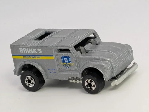 Vintage 1977 Hot Wheels Flying Colors Funny Money Brinks Armored Truck Blackwall