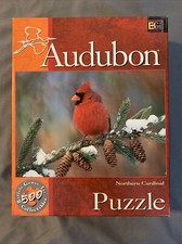 Audubon Northern Cardinal, 500 Pcs, Jigsaw Puzzle, Buffalo Games, New