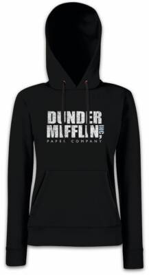 DUNDER MIFFLIN INC Damen Hoodie Kapuzenpullover Paper The Logo Firma Office
