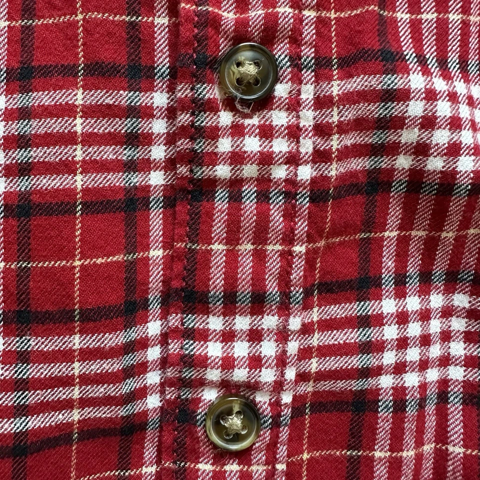 Carter’s Kid Boys Size 6 6A Button Up Long Sleeve Shirt Red Plaid Flannel EUC! - Image 3 of 4