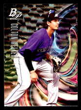 2018 Bowman Platinum Colton Welker Top Prospects Ice #TOP-84 - Colorado Rockies