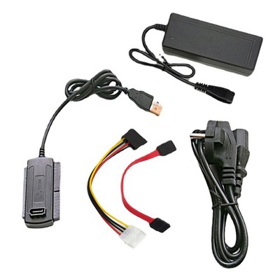 SATA PATA IDE to USB2.0 Converter Power Adapter Cable for 2.5/3.5Inch Hard Drive