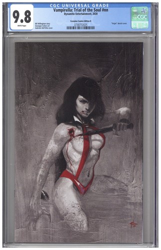 Vampirella Trial of the Soul 2020 CGC 9.8 Dell'Otto Scorpion B Virgin Sketch 666