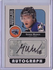 2008-09 In The Game Heroes and Prospects Geordie Wudrick Autographs #A-GW
