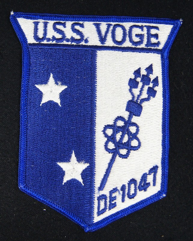 VINTAGE USS VOGE DE 1047 NAM Era Embroidered Patch