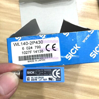 NEW SICK WL140-2P430 PLC REFLEX PHOTOELECTRIC SWITCH SENSOR, LED RED~
