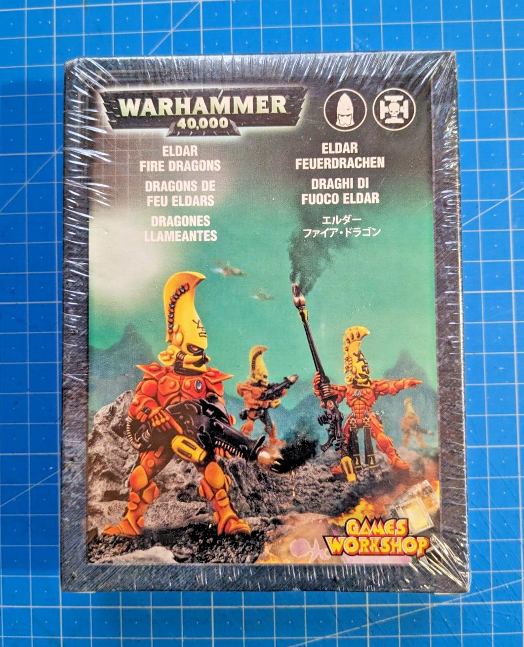 Figurines Eldar Aeldari Fire Dragons en métal lourd pour collectionneur Warhammer