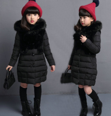 Kinder Winterjacke Mädchen Mit Kapuze Jacken Warm Mantel Verdicke School Coat
