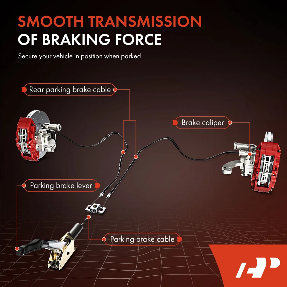 Nuevo cable de freno de estacionamiento intermedio para Ford E-150 E-250 E-350 E-450 Super Duty Foto 4 de 4