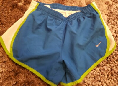 Nike Dri-Fit Athletic Workout Running Exercise Shorts Womenâs Size Small Blue | eBay