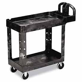 Rubbermaid 241557 RCP450088BLA - Black Heavy Duty 2 Shelf Utility 
