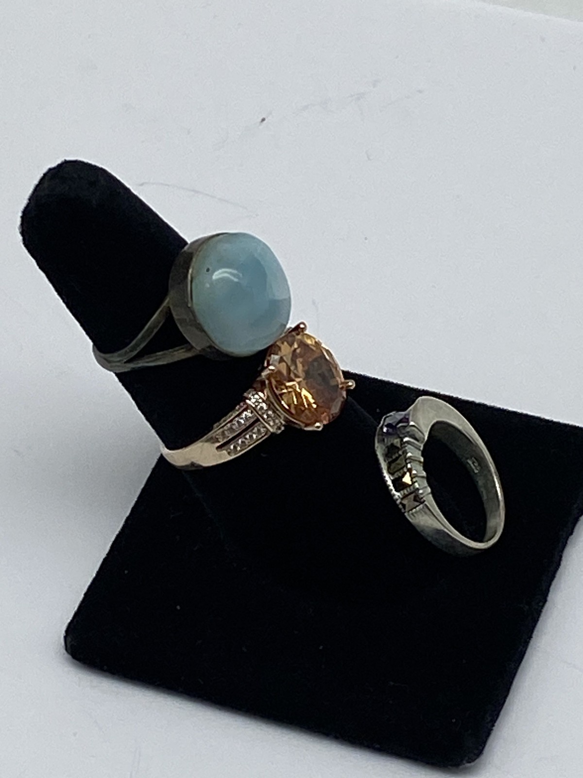 Sterling Silver Assorted Ring Bundle 3 pcs 14.0g - image 4