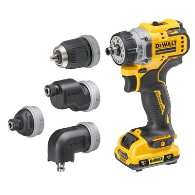 Dewalt DCD703L2T XR BL Mehrkopf-Bohrschrauber 12 V 2 x 3,0 Ah Li-Ion