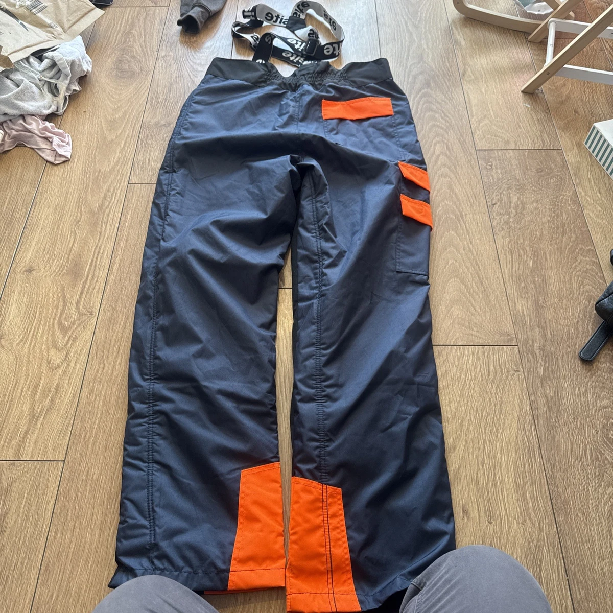 "Pantalones de motosierra Site tipo A tirantes pantalones de seguridad grandes cintura 38-40"""