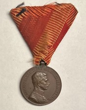 Österreich Kaiser Karl Tapferkeitsmedaille am Dreiecksband WK1