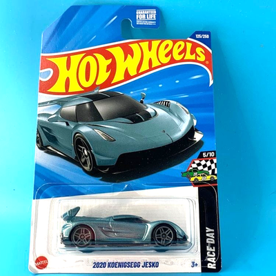 HOT WHEELS 2025 2020 KOENIGSEGG JESKO METALFLAKE HORIZON BLUE 125