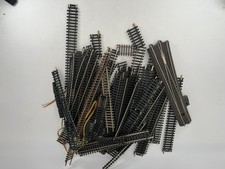 HO Scale Train Track Lot 50pc Curved Straight Turnouts Tyco Atlas Bachmann Mix