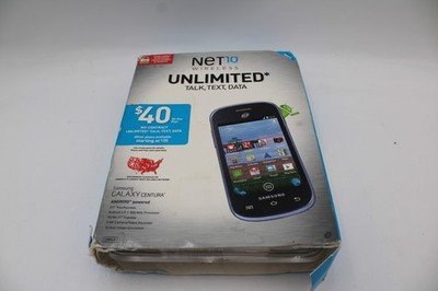  Samsung Galaxy Centura Prepaid Mobile Phone for Net 10 Wireless- Black 