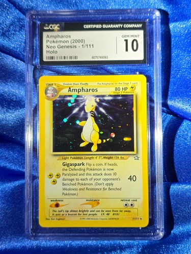 Ampharos (Unlimited) graded CGC 10 for sale on eBay