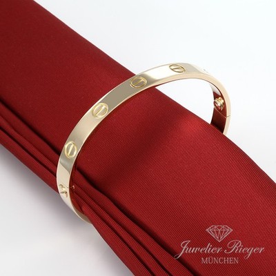 Cartier Armreif Love Gelbgold 750 Größe 17 Gold Damen Herren Armband