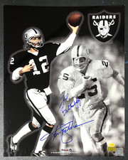 Ken Stabler & Fred Biletnikoff Signed Oakland Raiders 16x20 Photo - SGC Auth.