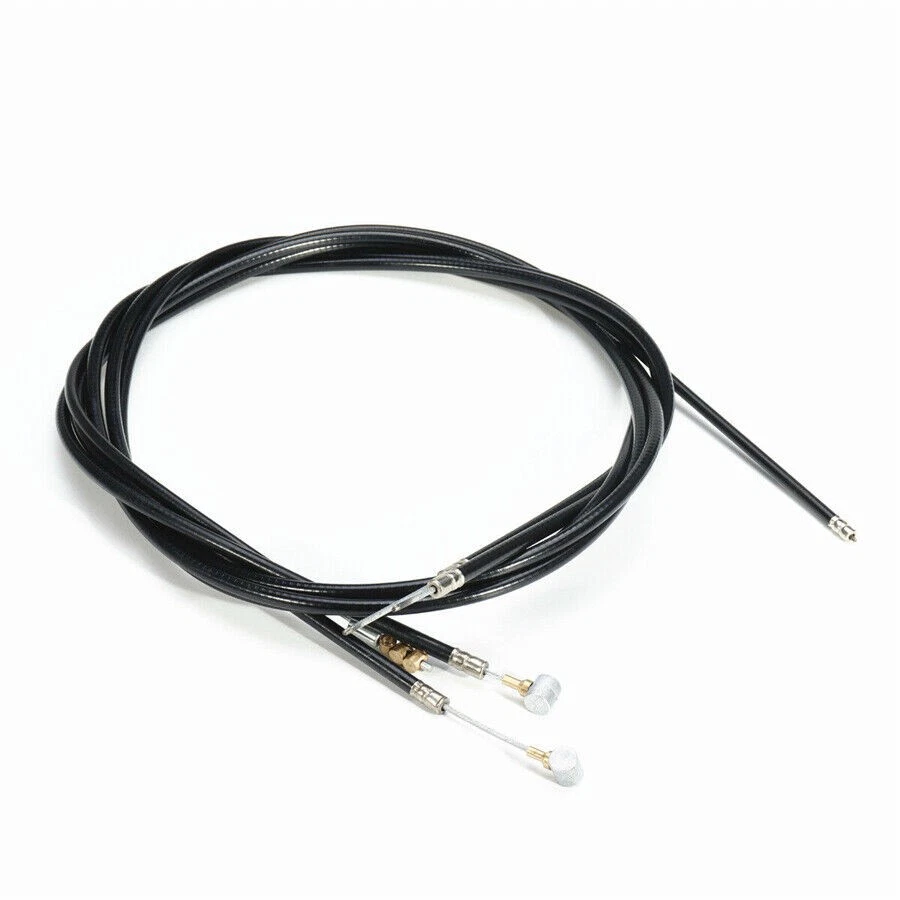 Universal Black Motorcycle Cable Set Kit Clutch Brake Throttle Harness Wires - Image 3 of 4