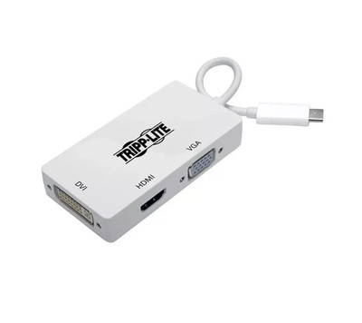 NEW Tripp Lite USB C to HDMI / DVI / VGA Multiport Adapter Converter 4K