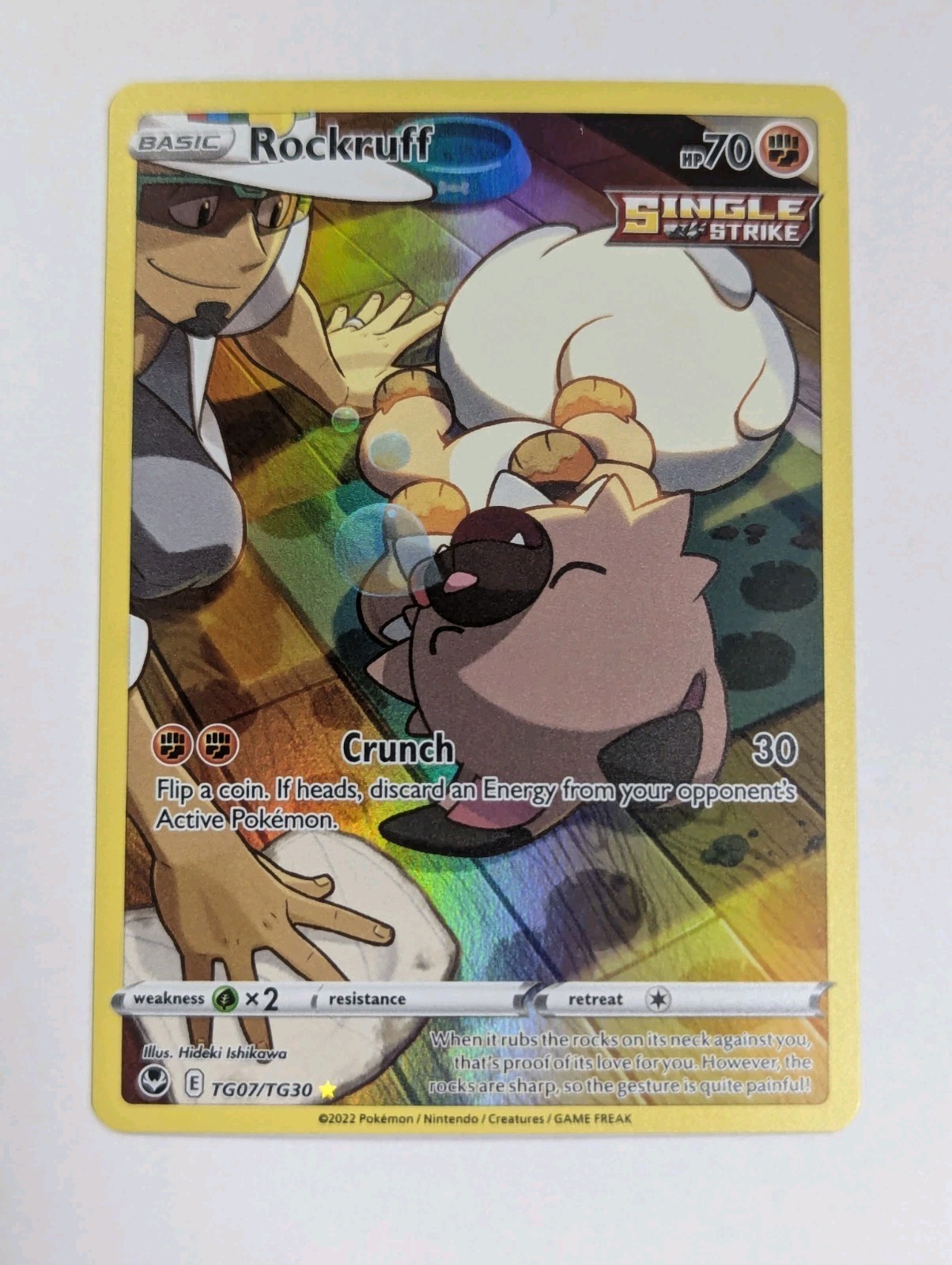 Rockruff TG07/TG30 Swsh12: Sword & Shield - Silver Tempest Holo Pokemon TCG NM 