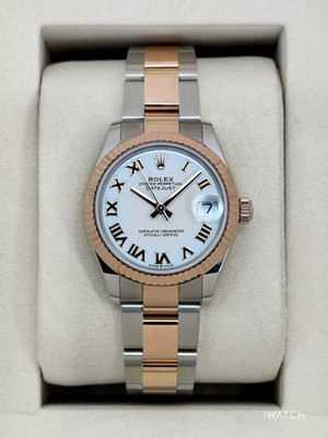NEW 2025 Rolex Ladies Datejust 31mm 278271 Two-Tone Oyster White Dial