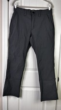 Orvis Mens Tech Pants 34x30 Gray Straight Leg Pocket Water Repellent Stretch