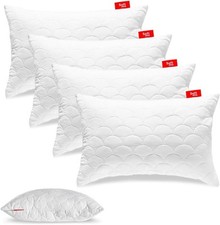 Kopfkissen Bettkissen Kissen Gestepptes 4er Set 50x80 cm Antiallergisch Softimi