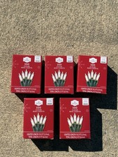 5 Box NEW Holiday Time 100 Clear Mini Christmas Lights Incandescent 21' x 5