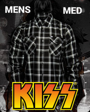 DIXXON x KISS- DRESSED TO KILL- Collab Limited Edition Flannel Shirt - Men's M