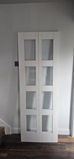 Internal Bi-Fold Pine Glass Panel Door