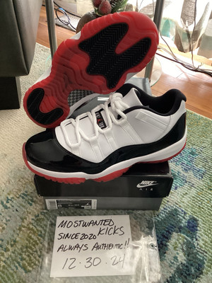DS 2020 Nike Air Jordan Retro 11 Low Bred Concord Men s Sz 8