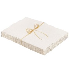 25 Sheets Cotton Watercolor Paper 5x7 Inch 300gsm Deckled Edge Rough Textured