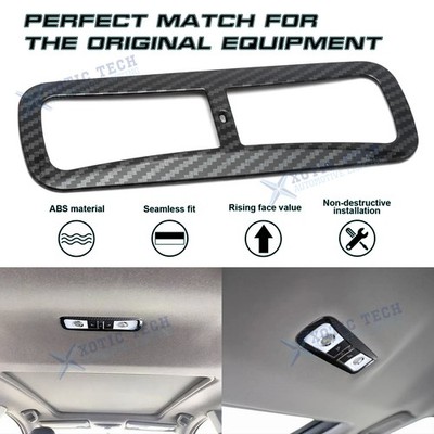 Carbon Look Rear Reading Light Overlay Decor For Honda Accord 10th Gen 18-22